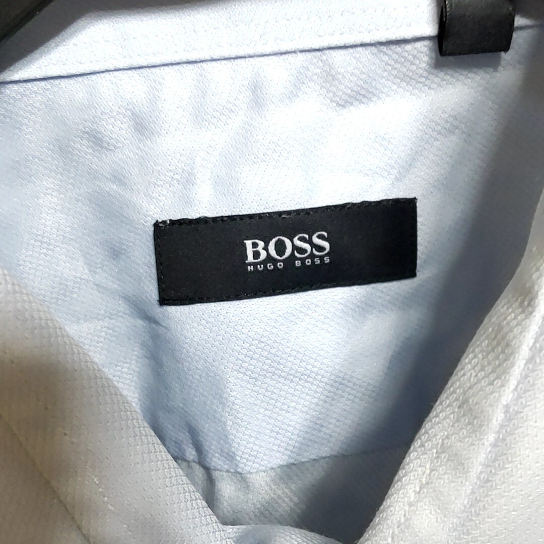 S2 まとめて Jean-Paul Boss 3枚セット 福袋 MIX 16 1/2 L 白色 水色 長袖 ボタン シャツ カッターシャツ ワイシャツ アメリカ 古着 メンズ_画像7