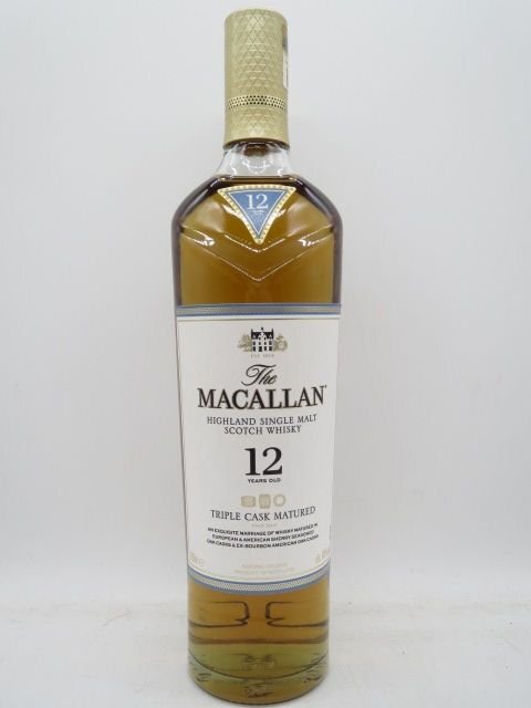 未開栓 洋酒 マッカラン 12年 トリプルカスクマチュアード MACALLAN TRIPLE CASK MATURED 700ml 40% 送料無料_画像1