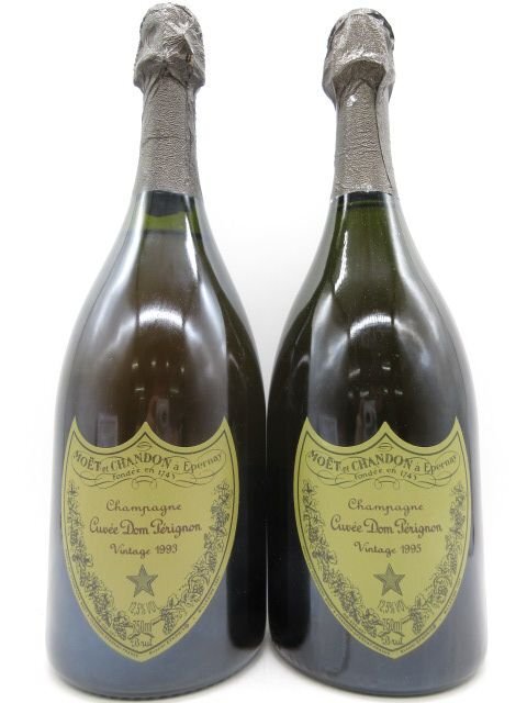 未開栓 洋酒 ドン・ペリニヨン ヴィンテージ 1993-1995 Dom Perignon Vintage 750ml 12.5% 2本セット 送料無料の画像1