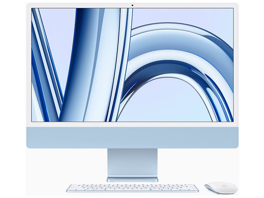 未開封品 MQRC3J/A [ブルー] iMac 24インチ Retina 4.5Kディスプレイモデル CPU: M3チップ(8コアCPU・8コアGPU) メモリ:8GB SSD:256GB_画像1