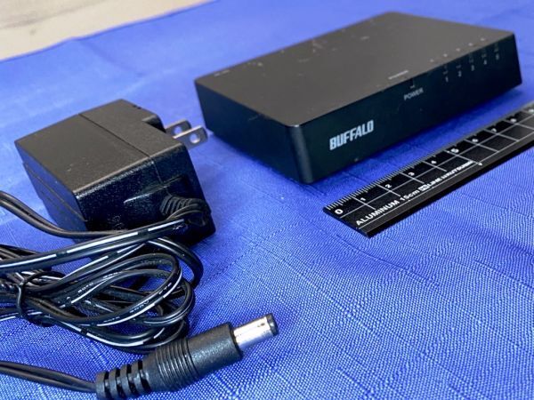 【1円スタート】 スイッチングハブ Buffalo/バッファロー・LSW4-TX-5EPL/BK・ 中古・通電確認品の画像5