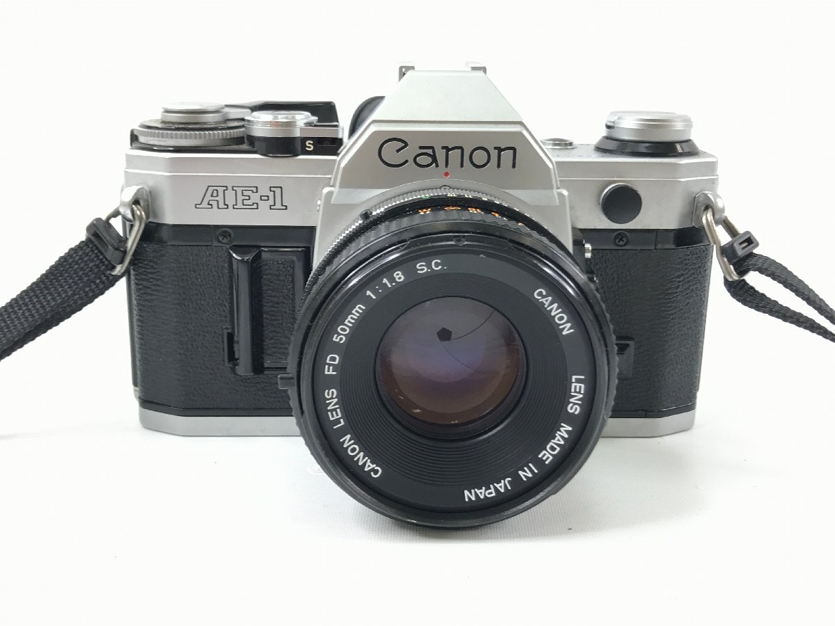1円～ Canon キャノン AE-1 FD 50mm 1:1.8 S.C. 通電OK ジャンク 一眼レフ フィルムカメラ G04-22の画像2