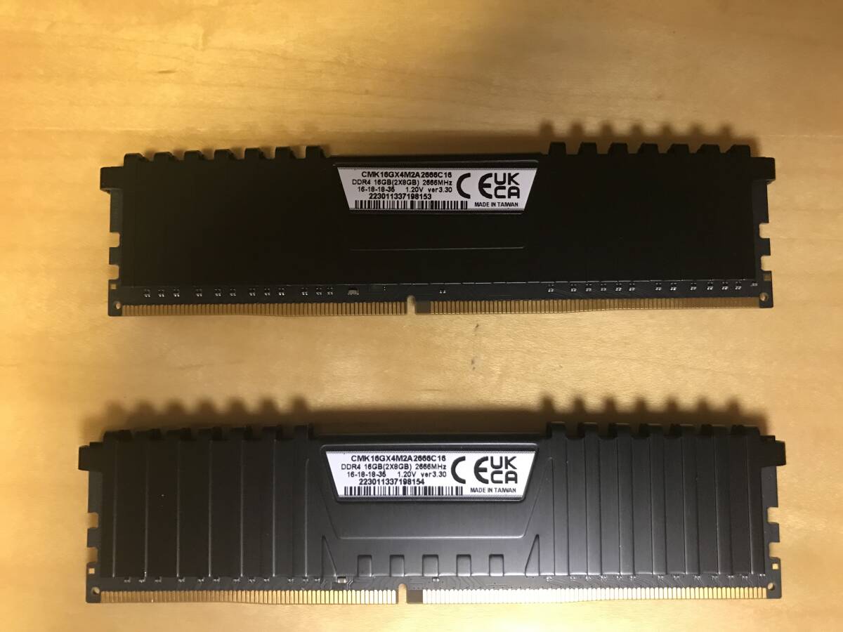 CORSAIR VENGEANCE LPX DDR4 2×8GB 2666MHzの画像3