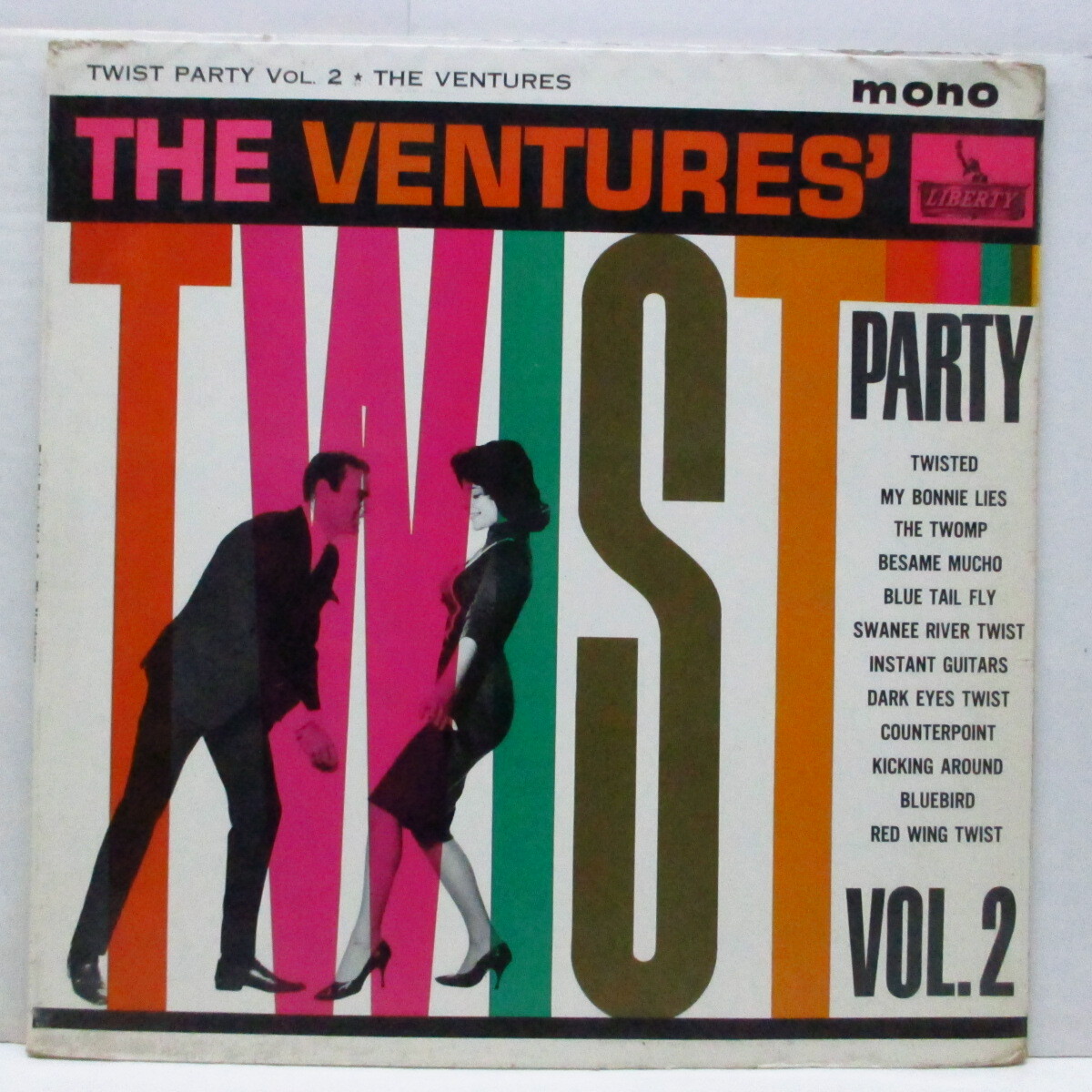 VENTURES(ベンチャーズ)-Twist Party Vol.2 (UKオリジナル「モノラル」LP/表面コーティング_画像1