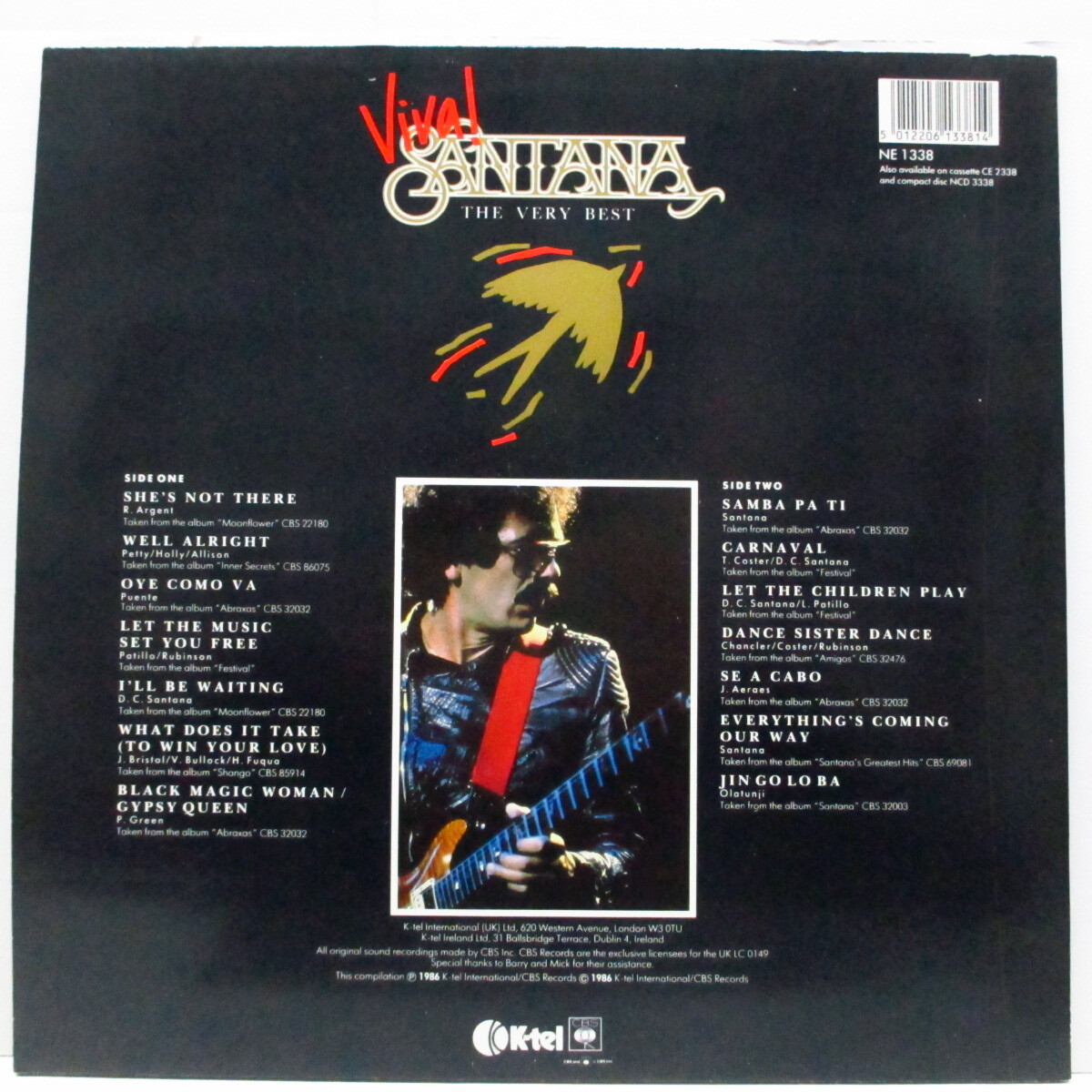 SANTANA(サンタナ)-Viva ! Santana The Very Best (UK オリジナル LP)サンタナ_画像2
