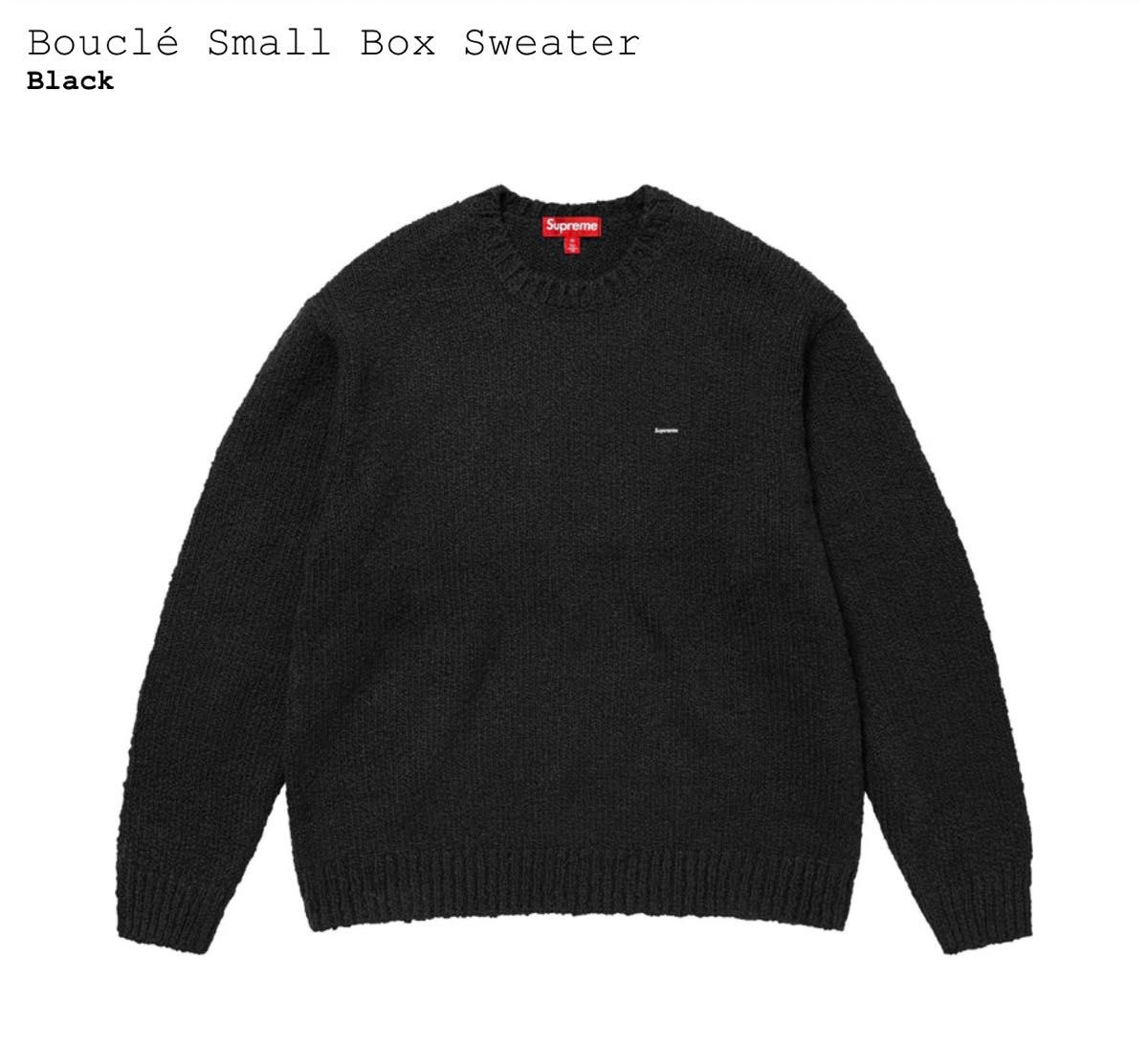 Supreme Small Box Sweater Black M シュプリーム ブークレ スモール ボックス セーター ブラック