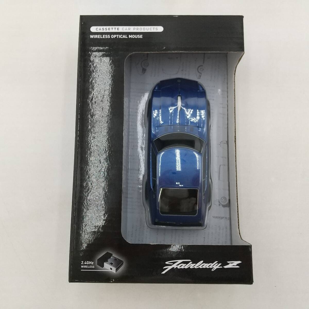 玩S81 無線マウス【動作確認済み】日産 フェアレディZ 240Z ブルー USB ワイヤレスナノ（電池式）光学式マウス_画像1