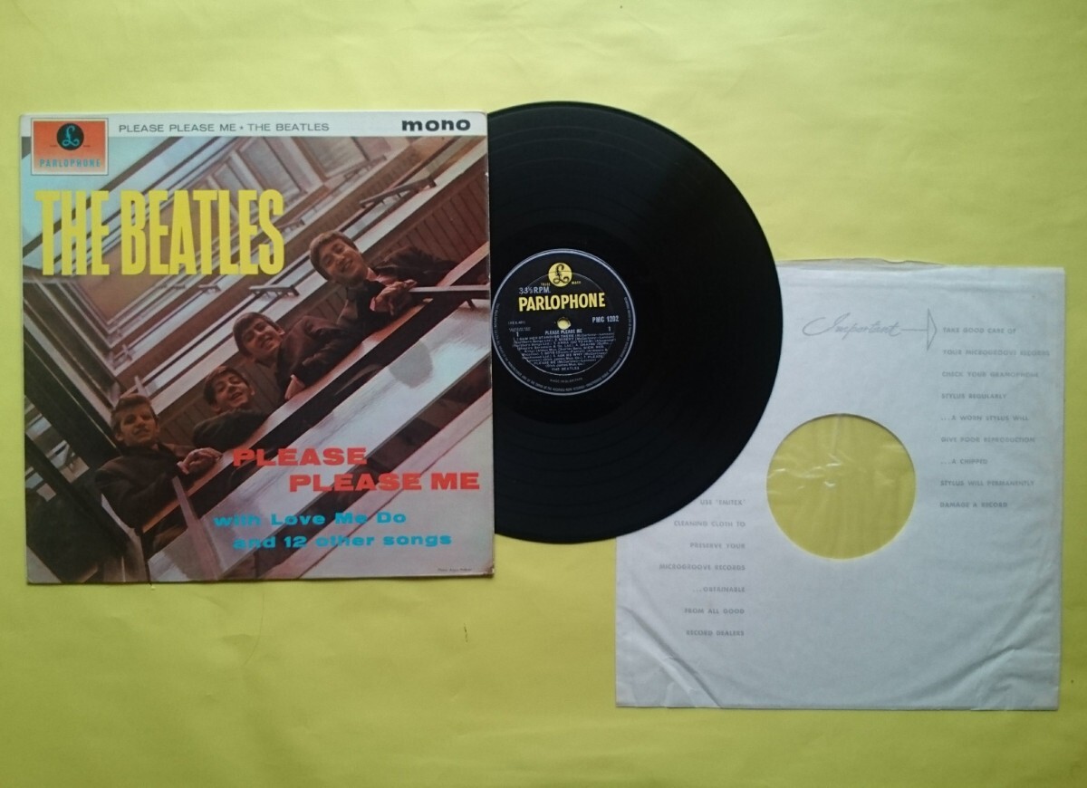 ビートルズ (UK盤) LP【デッカプレス／美品】 「PLEASE PLEASE ME」mono 5th DECCA CONTRACT_画像1