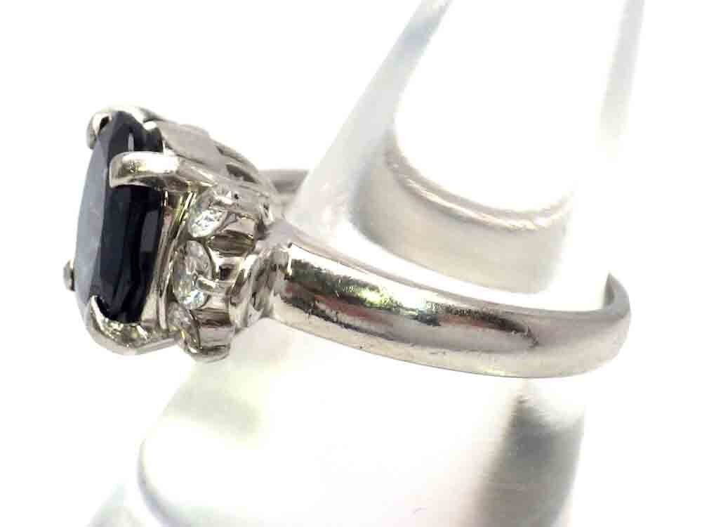 サファイア ダイヤモンドリング Pt900 6.7g 9.5号　Jewelry Sapphire2.87ct Dia0.38ct Ring_画像2