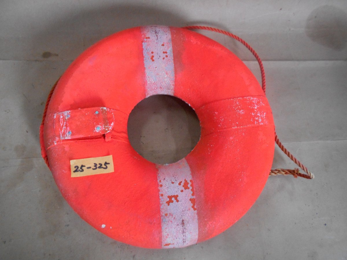 25-325 小型船舶用救命浮環 KSK-2号 ハードタイプ 運輸省型式承認 桜マーク有り 法定備品、船検等 中古品の画像1