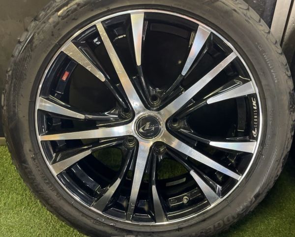 Weds LEONIS レオニス UC アルミ 17×6.5J OFF53 PCD114.3-5H BRIDGESTONE playz px-pv 205/50R17 2019年の画像2