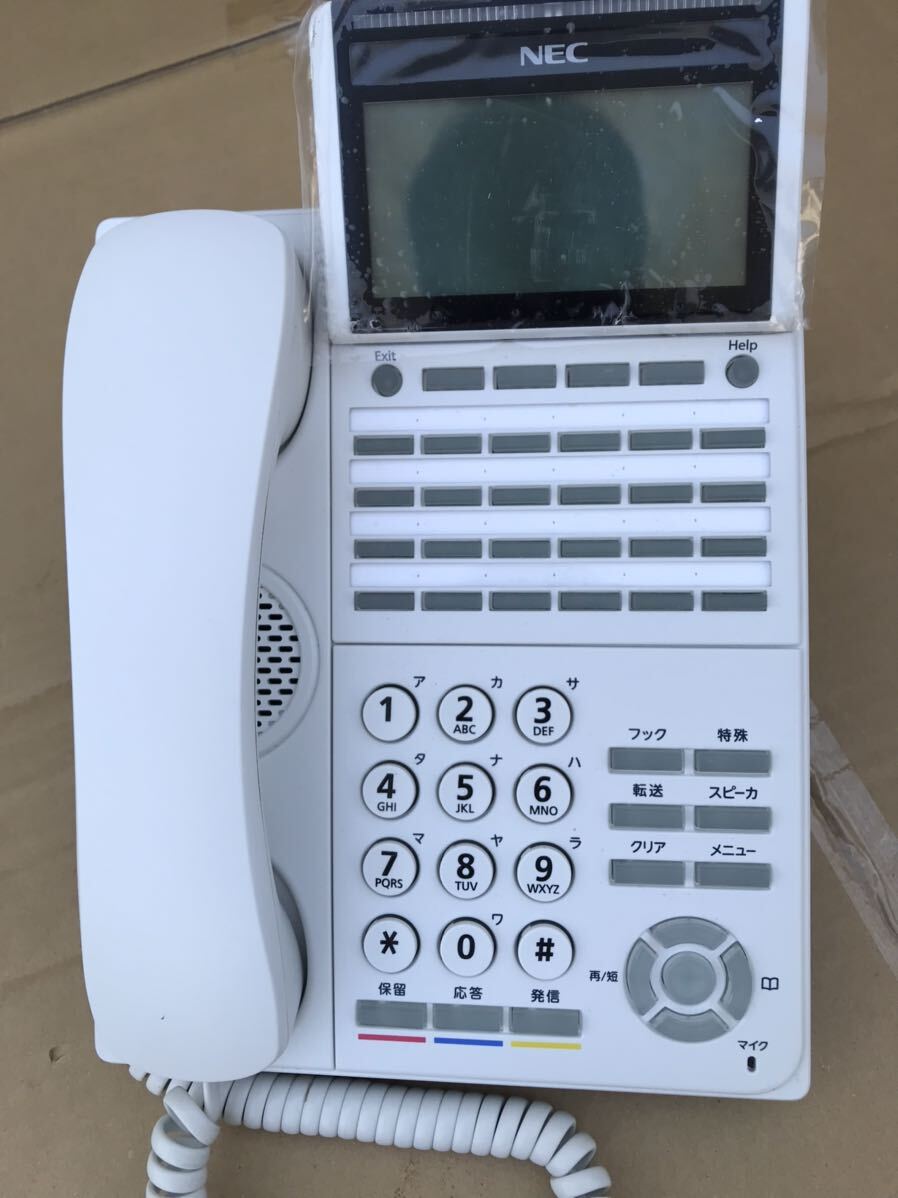 NEC DT500 Series DTK-24D-1D(WH)TEL 24ボタンデジタル多機能電話機(WH) 中古 美品1 台のみ 茨城県〜着払発送 の画像2
