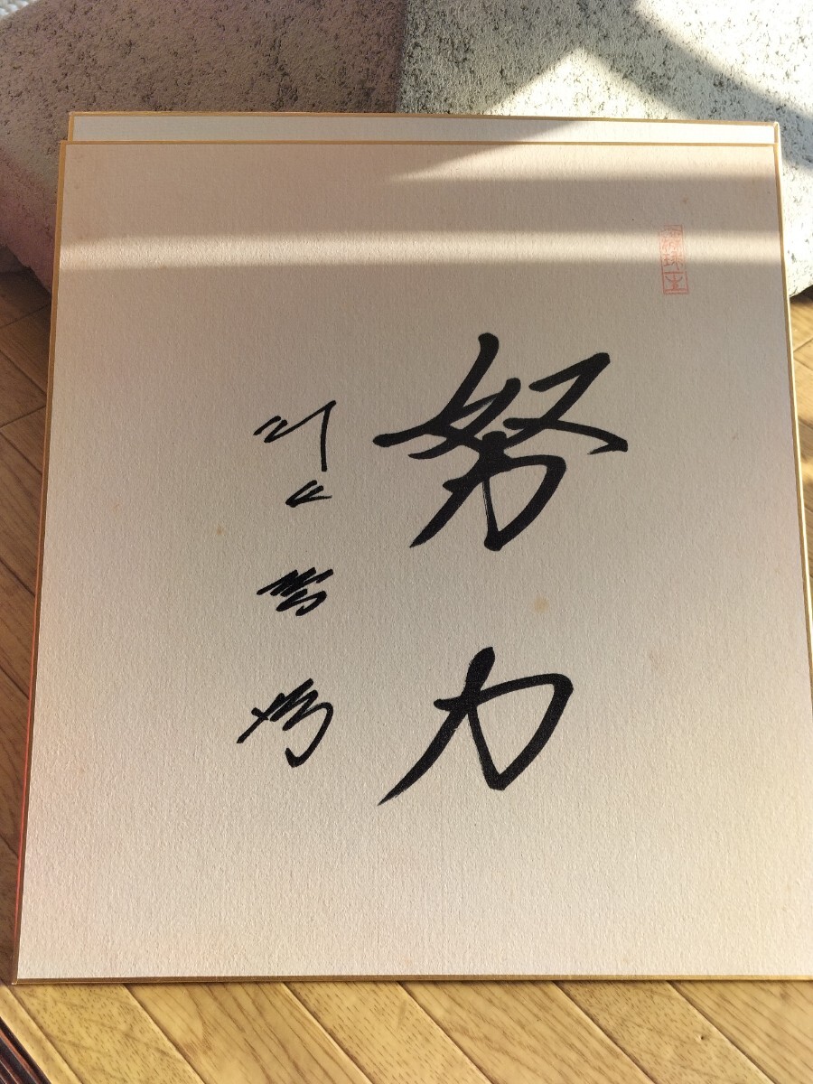 [ повторная выставка ] река сверху .. Nagashima Shigeo Kiyoshi . мир .... человек армия ja Ian tsu память автограф карточка для автографов, стихов, пожеланий 