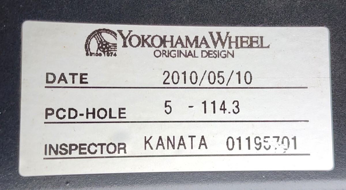 ★希少★ YOKOHAMA AVS model F15 19インチタイヤホイールセット!! タイヤバリ山 19年製 PCD 114.3 / 8.5j / +45 着払いです。_画像9
