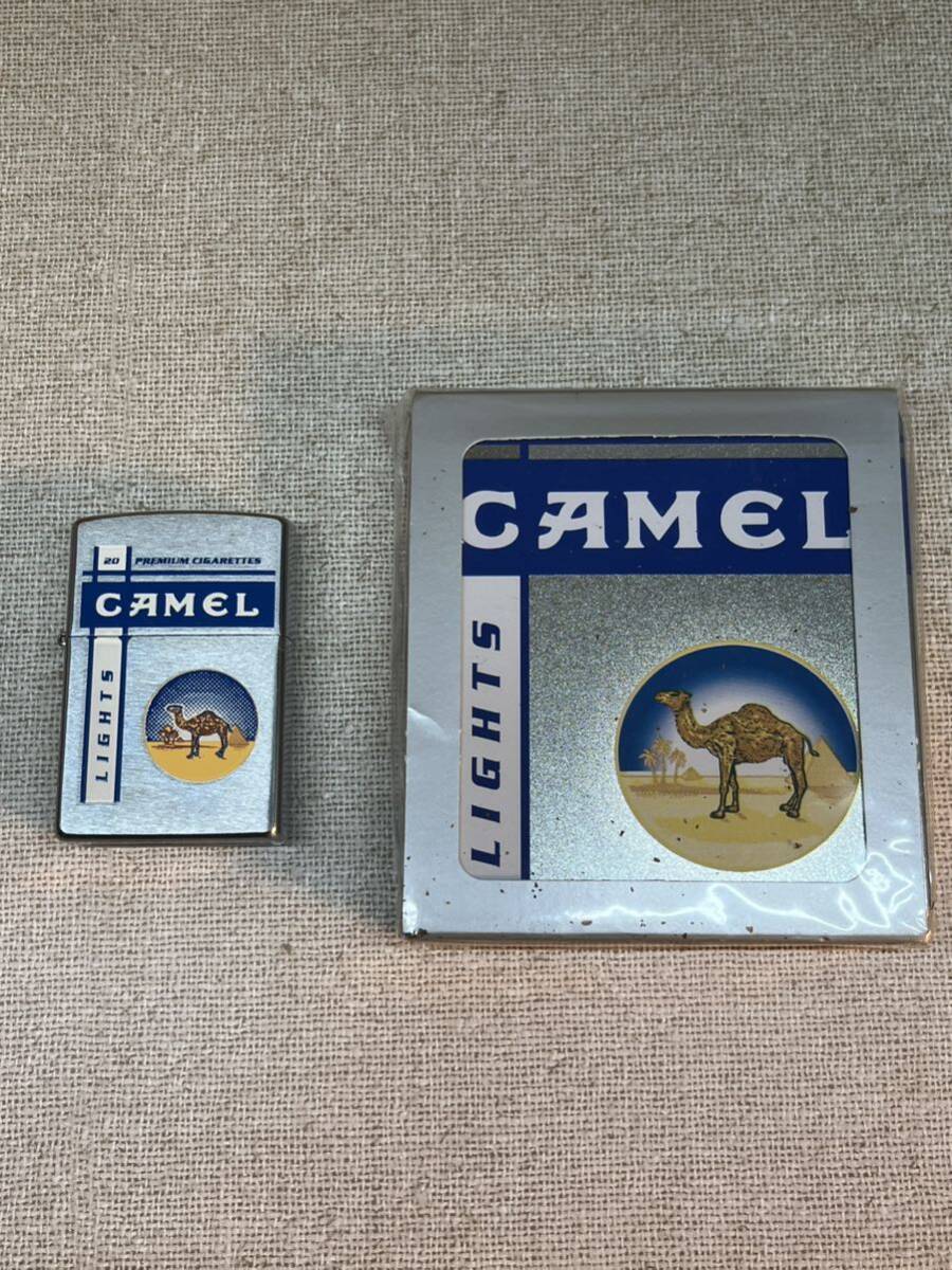 【送料無料】 zippo CAMEL タバコ付　未使用品_画像1