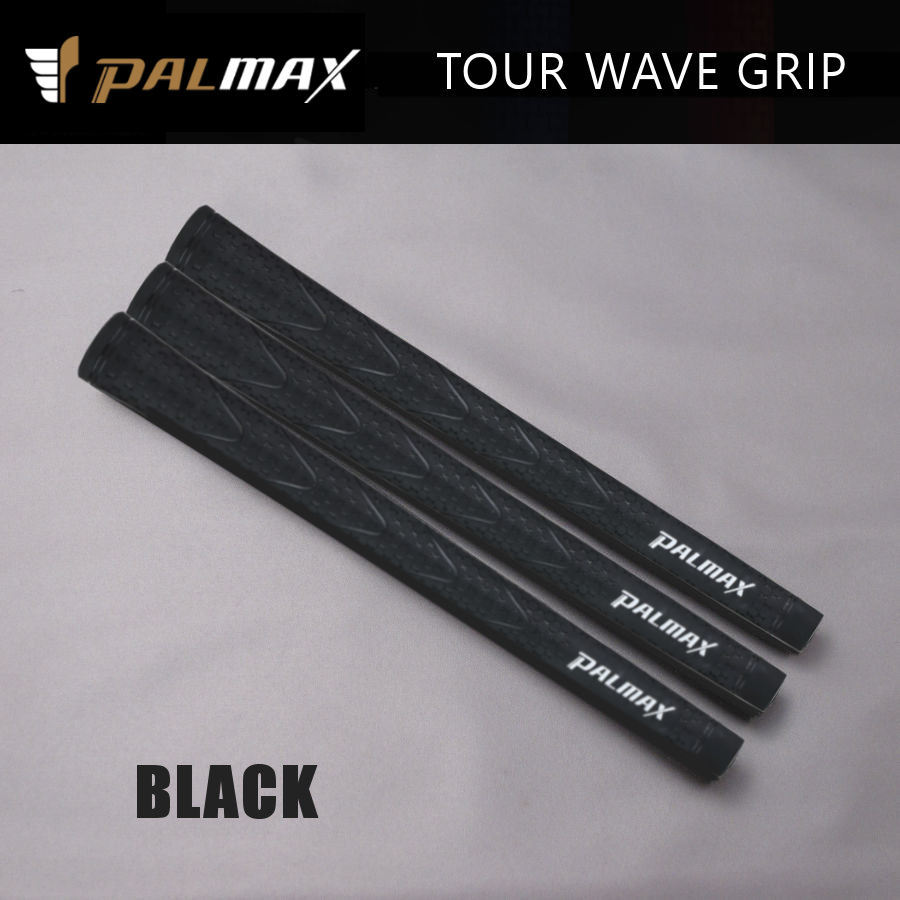 ★☆PALMAX　パルマックス　“ TOUR WAVE GRIP ” ラバー　バックライン無　ブラック　3本～　新品☆★_画像1