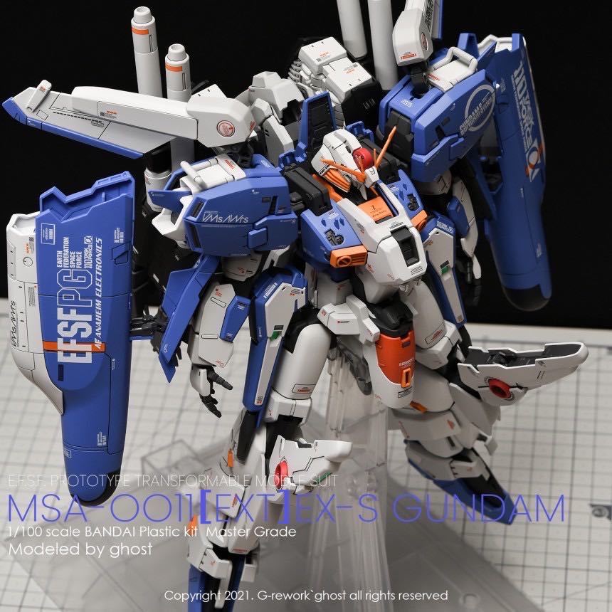 MG 1/100 Ex-Sガンダム/Sガンダム用水転写式デカール 2枚セット_画像3