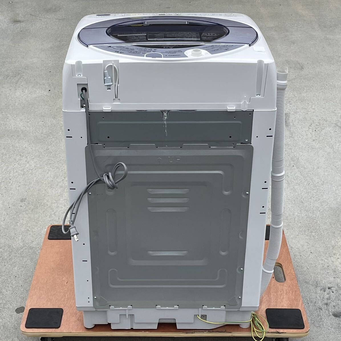 大容量 ! ! ◇シャープ 洗濯機 2021年製 8Kg インバーター搭載 低騒音 高い洗浄力 ESーGV8E 洗浄済み ! !_画像9