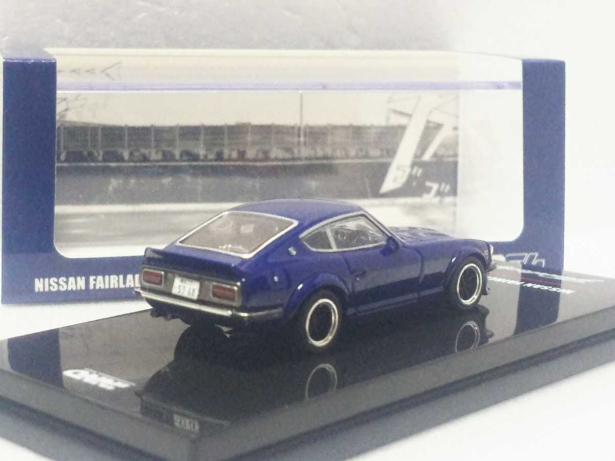 INNO 1/64 日産 フェアレディZ S30 ミッドナイトブルー 湾岸MIDNIGHT 悪魔のZ 朝倉アキオ イノモデル Nissan Fiarlady Z Blue_画像2