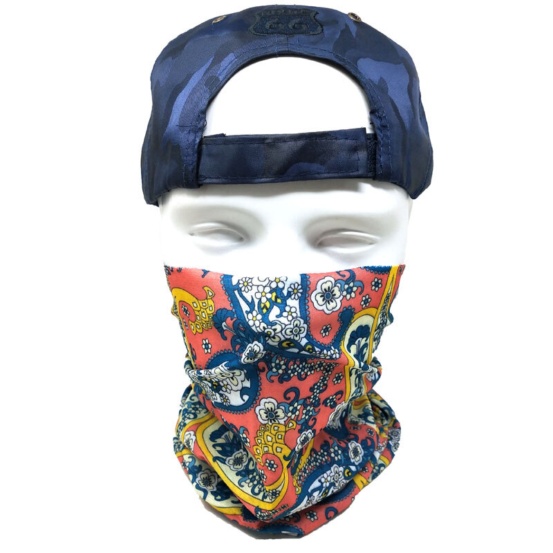 ストレッチ素材チューブマスク《S121》 バフマスク　ペイズリー　BUFF MASK バイク・アウトドア・ジョギング・日焼け・花粉対策_画像5