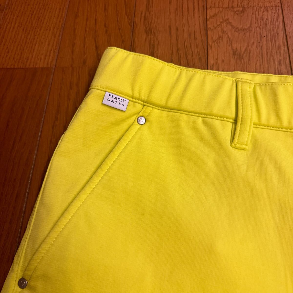 パーリーゲイツ ！ショートパンツ ！黄色！可愛い！5(L)！100円スタート！！の画像3