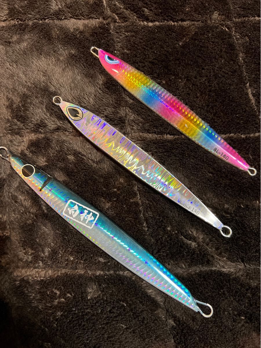 180gジグ3本セット BL180 Both-F180 白神180 青物 オフショア 180gジグ3本セット BL180 Both-F180 白神180 青物 オフショア