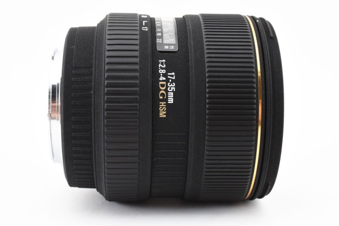 22624Y3 完動品 SIGMA シグマ AF 17-35mm F2.8-4 EX DG HSM Canonキヤノン 広角ズームレンズ フード付き Canonの画像7