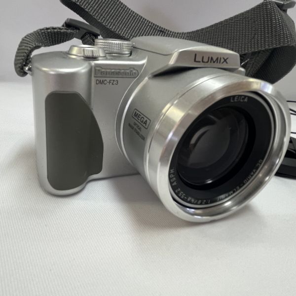 【ジャンク 送料込】 パナソニック デジタルカメラ LUMIX DMC-FZ3 シルバー 元箱付属 動作未確認◆N4-463の画像3