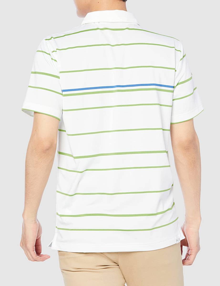 新品 プーマ ゴルフ 半袖 ボーダー ポロシャツ XLサイズ 535141-05 ストレッチ メンズ ゴルフウェア ゴルフシャツ PUMA GOLFの画像2