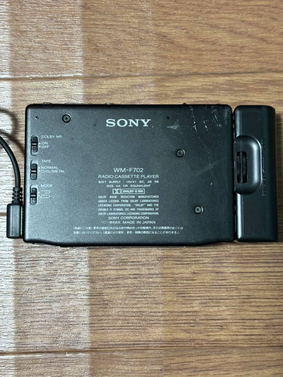 SONY カセットウォークマン WM-F702 ジャンク品 WALKMAN  ポータブルカセットプレーヤー の画像4