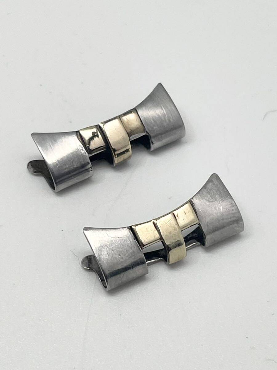 ジャンク　ロレックス　純正　コンビー　ジュビリーブレス　6251H 用　エンドピースのみ　FF55 ラグ幅20mm FF55 6251 #2_画像1