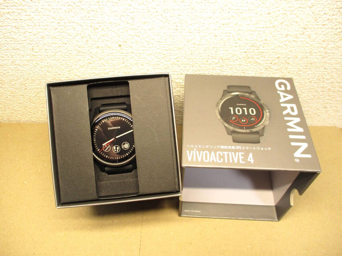 GARMIN (ガーミン) vivoactive4 Black/Slate ヘルスモニタリング機能搭載 GPS スマートウォッチ 010-02174-17_画像1