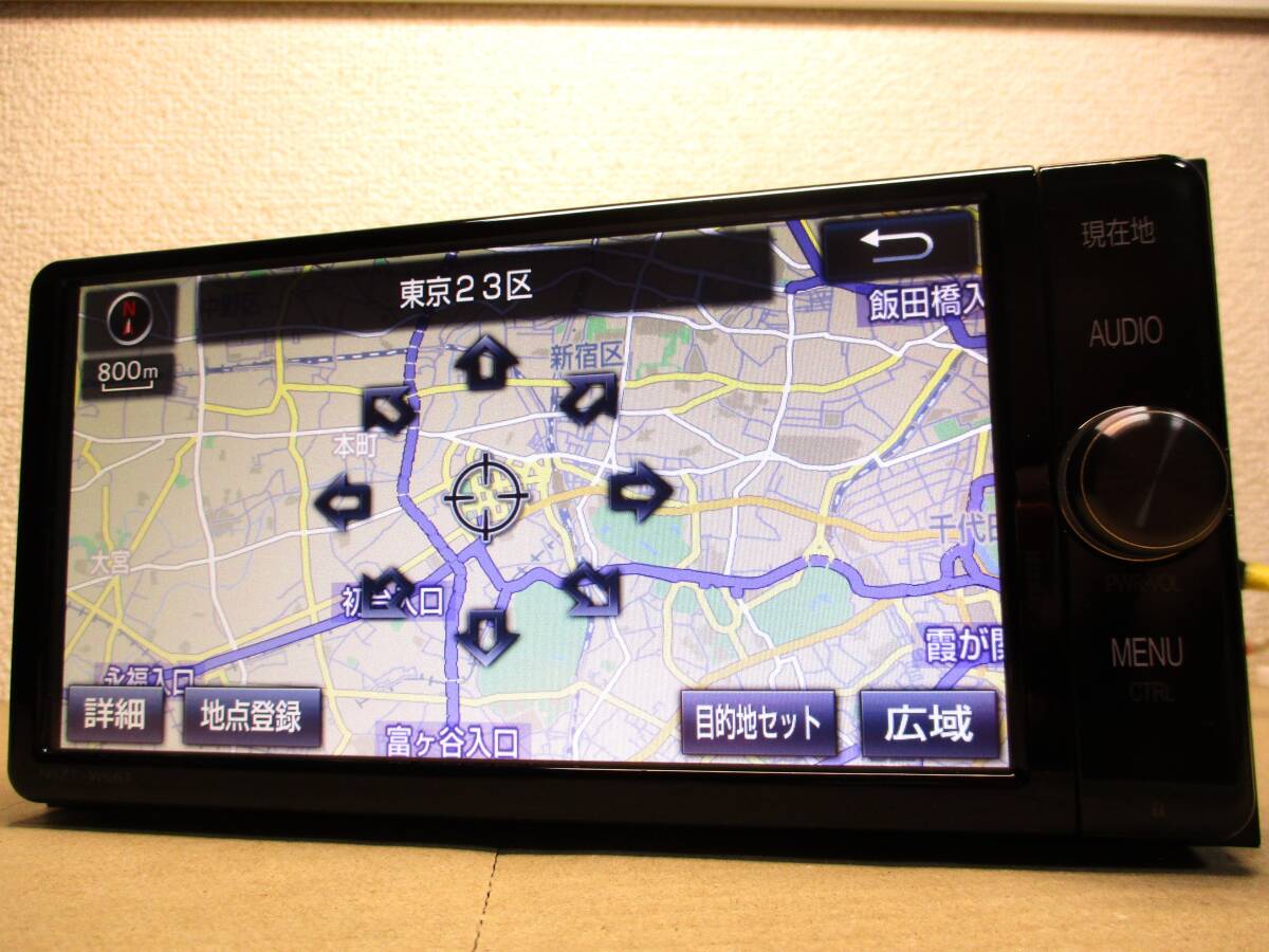 トヨタ純正 SDナビ NSZT-W66T 地図データ 2016年秋版 地デジフルセグTV/CD/SD/DVD/Bluetoothオーディオ カーナビの画像1