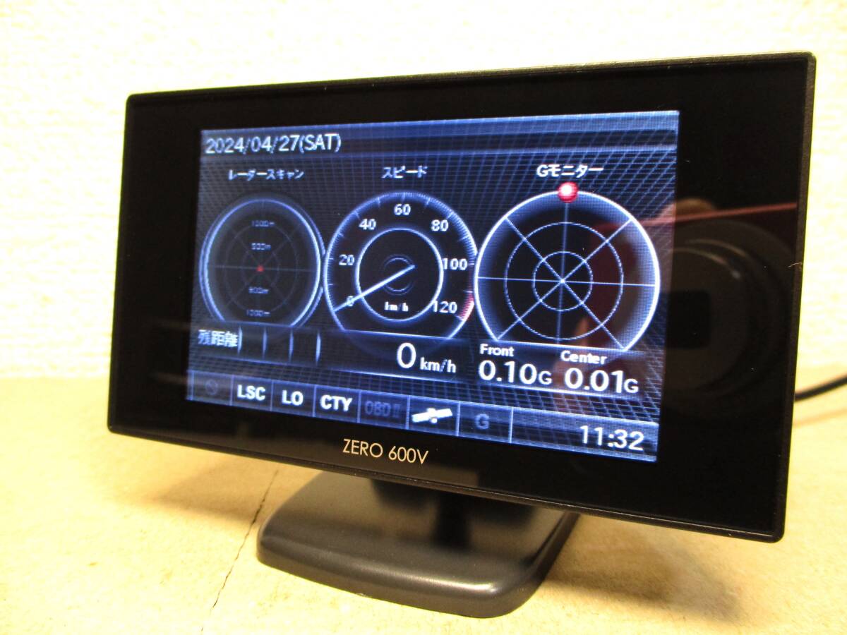 2024/4月版更新済み ZERO 600V コムテック GPS内蔵レーダー探知機 OBDⅡ対応 移動式小型オービス対応 タコメーター 水温系等表示可