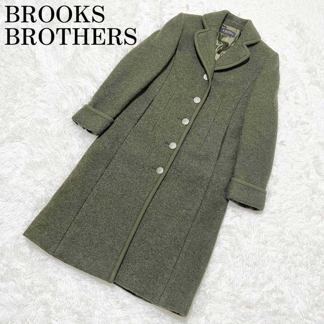 3500円〜【極美品】BROOKS BROTHERS　ブルックスブラザーズ　ロングコート　チロリアンコート　カーキ　2　Mサイズ_画像1