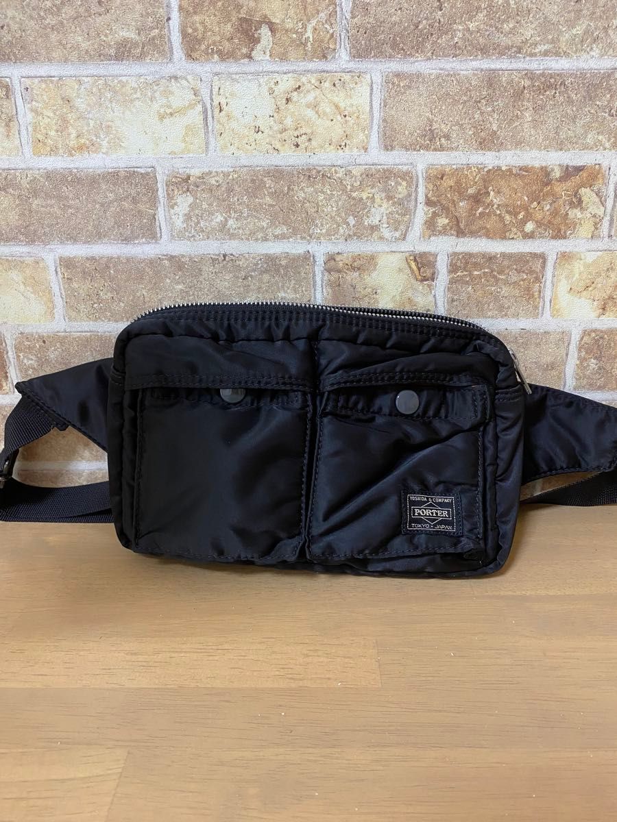 PORTER ポーター ウエストバッグ タンカー ボディバッグ 吉田カバン ブラック 黒 TANKER ウエストポーチ PORTER ポーター ウエストバッグ タンカー ボディバッグ 吉田カバン ブラック 黒 TANKER ウエストポーチ