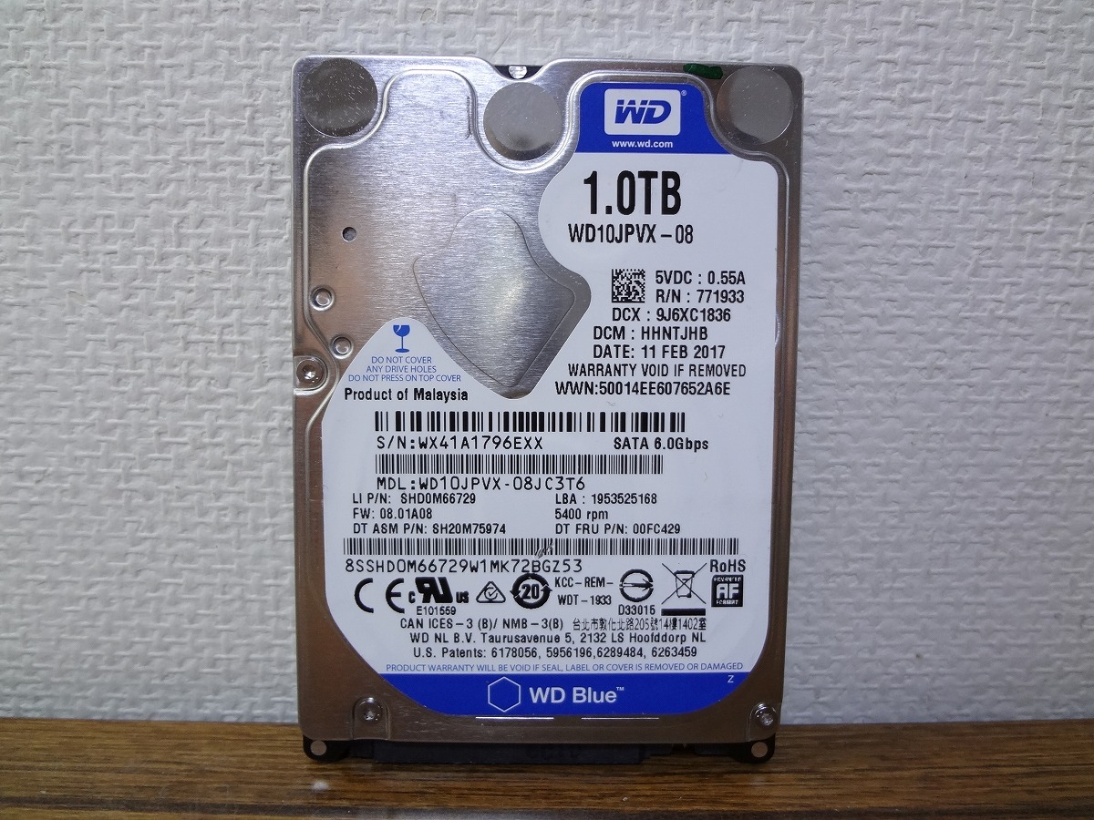 ●ノートPC用 HDD　SATA　2.5インチ 1TB⑧_画像1