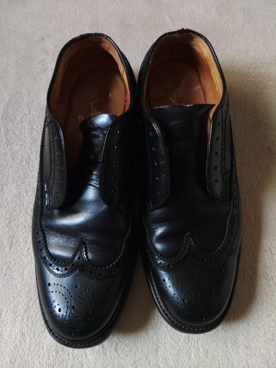 リーガル 革靴 ウィングチップ ビジネスシューズ ブラック251/2EEの画像1