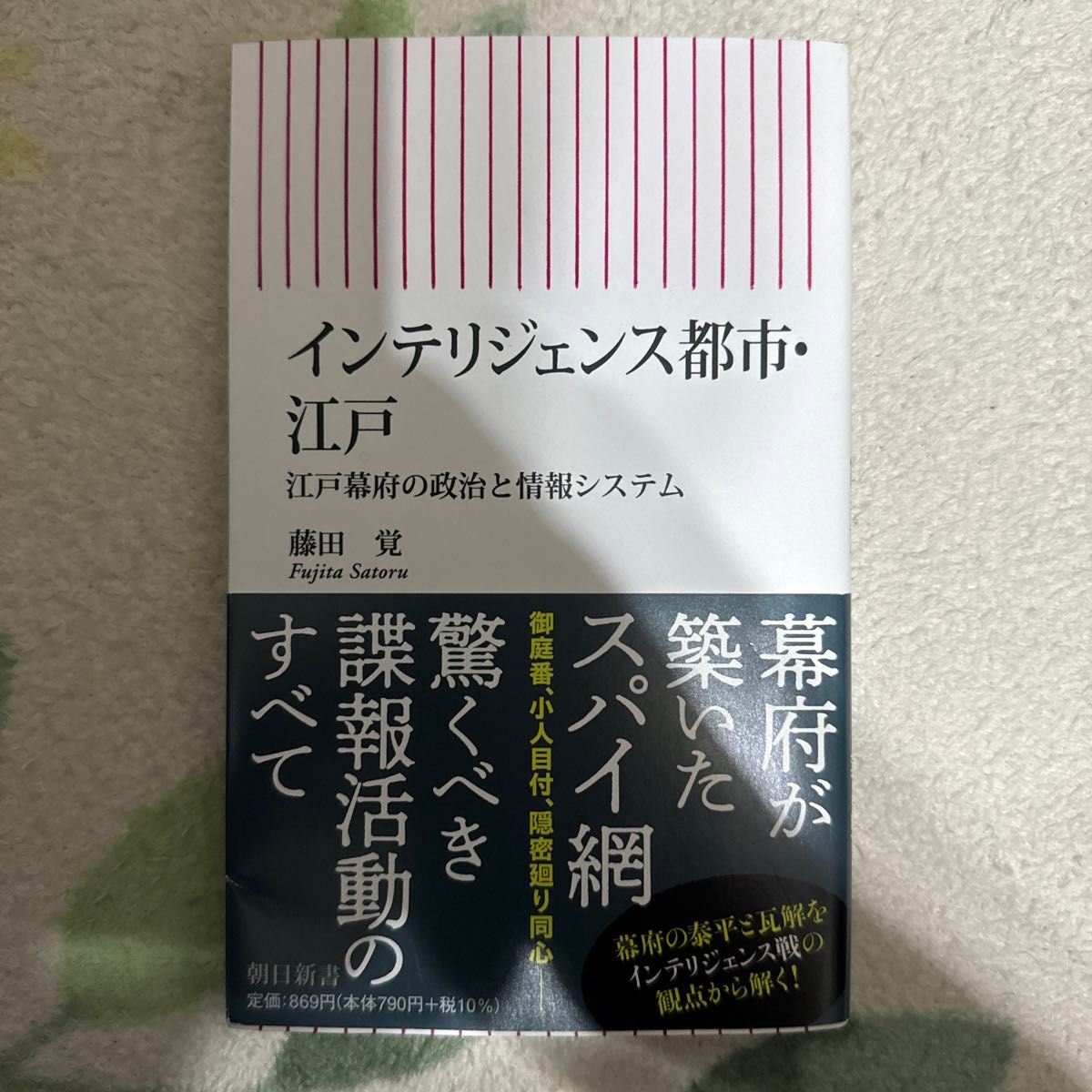 インテリジェンス都市・江戸　江戸幕府の政治と情報システム （朝日新書　８６３） 藤田覚／著