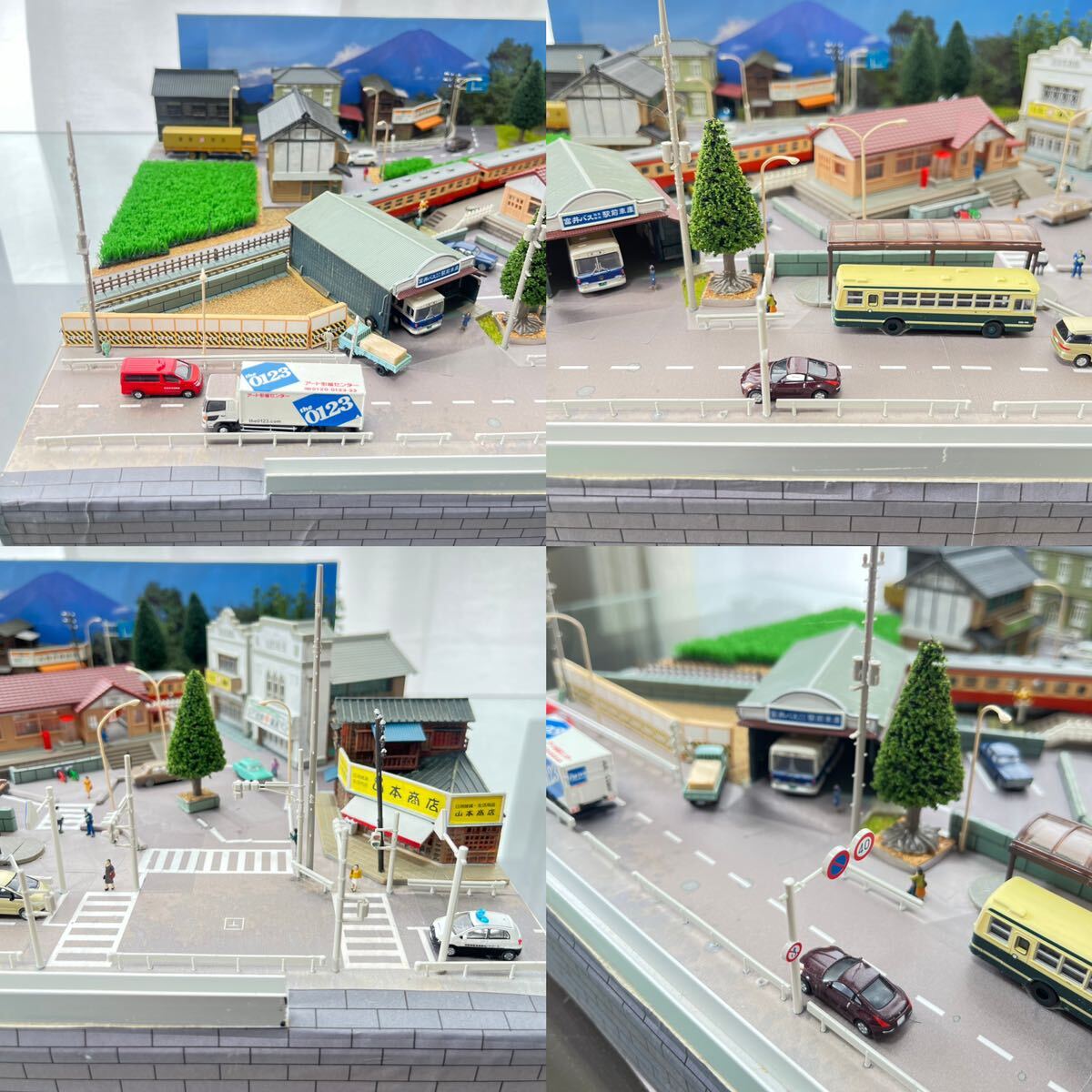 鉄道模型 駅前の穏やかな日々 ジオラマ 完成品 G1 ケース付き 駅 トミックス TOMIX KATO 電車 Nゲージ ストラクチャー ジオコレ TOMYTEC の画像2