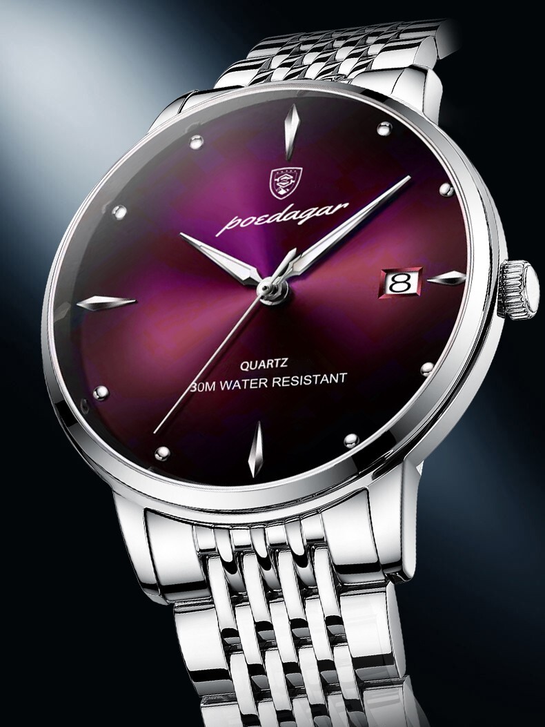 新品 未使用 腕時計 ステンレス メンズ レディース 特別価格 アナログ 防水 耐衝撃 クォーツ 発光 ビジネス エレガント 高級感 e2542_画像5