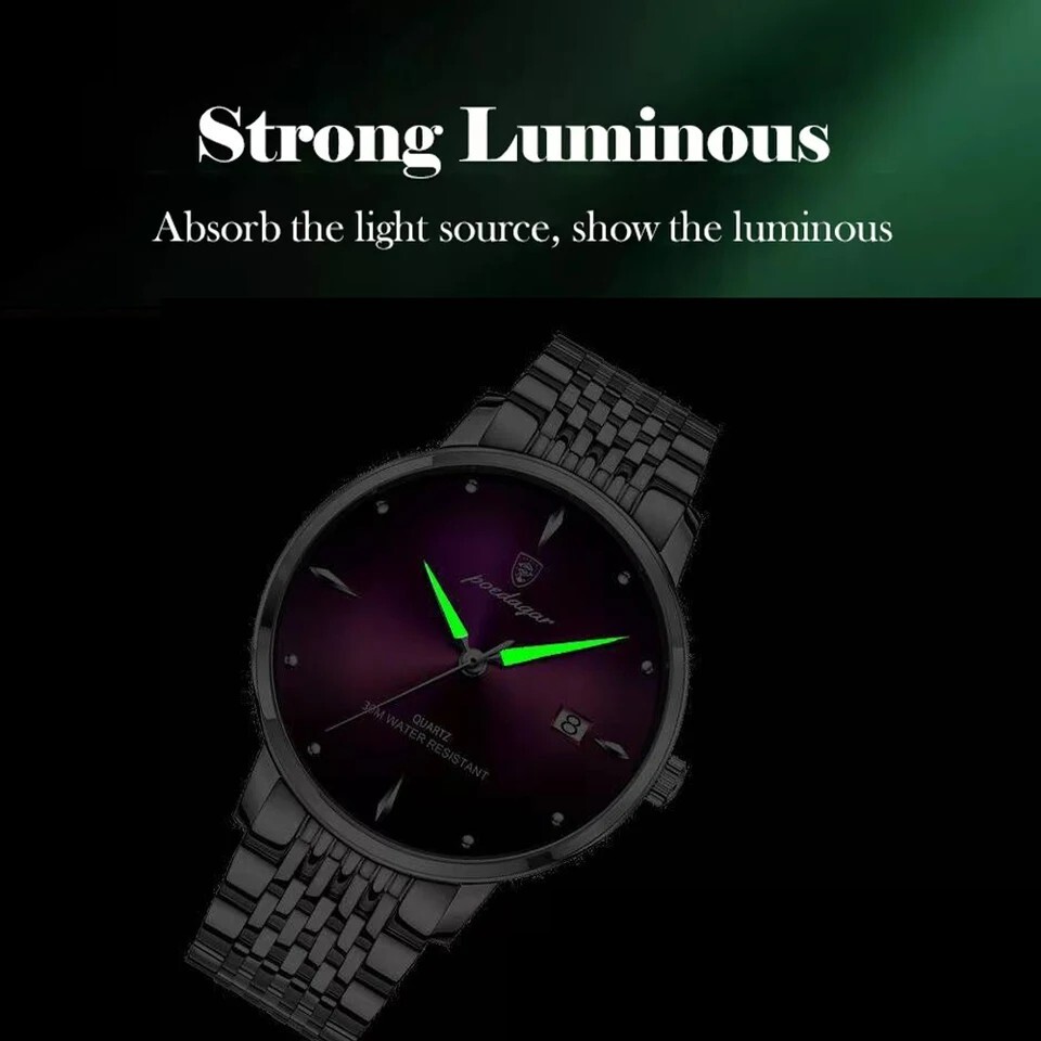 新品 未使用 腕時計 ステンレス メンズ レディース 特別価格 アナログ 防水 耐衝撃 クォーツ 発光 ビジネス エレガント 高級感 e2542_画像7