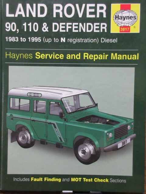 洋書　LAND ROVER 90,110 DEFENDER 1983to1995　英語　Haynes Haynes SERVICE & REPAIR　MANUAL 整備書 メンテナンス_画像1