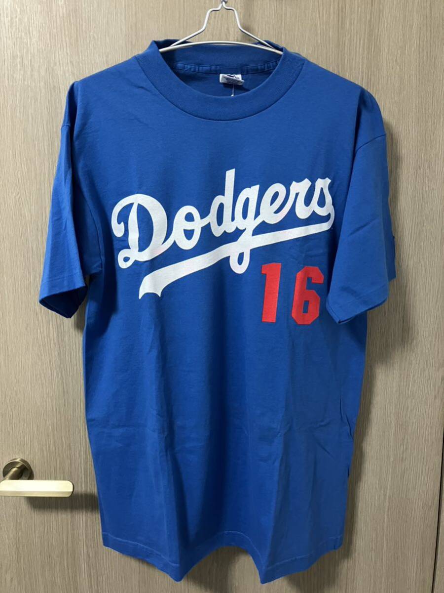 90s ロサンゼルス・ドジャース 野茂英雄 Tシャツ Starter Los Angeles Dodgers ヴィンテージの画像1