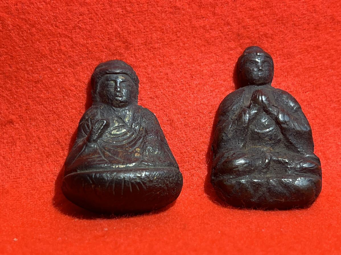 時代 鍍金仏 古銅掛仏 仏教美術 日本 中国 銅製 銅器 仏像 掛飾り 置物 骨董品 美術品 古美術 時代品 古玩 2の画像1