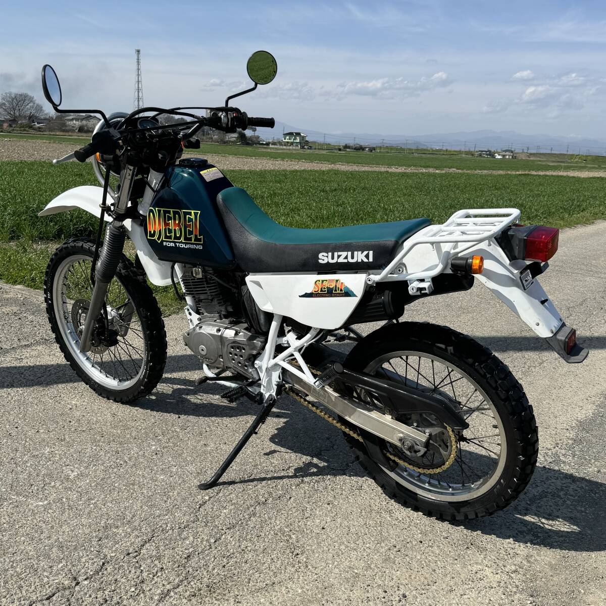 スズキ ジェベル200 好調 実動 希少 セル付き ヤマハホンダカワサキ検)XR DT TDR XL TL YZ FTR KDX KLX WR CT SL RH SH42A オフ _画像8