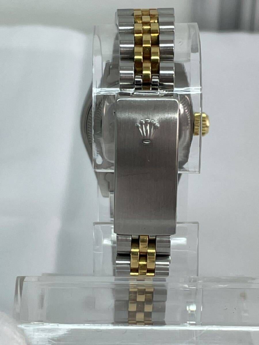 美品★ ROLEX OYSTERPERPETUAL DATEJUST ロレックス デイトジャスト Ref：69173 ゴールド文字盤 自動巻き レディース腕時計 稼働品の画像5