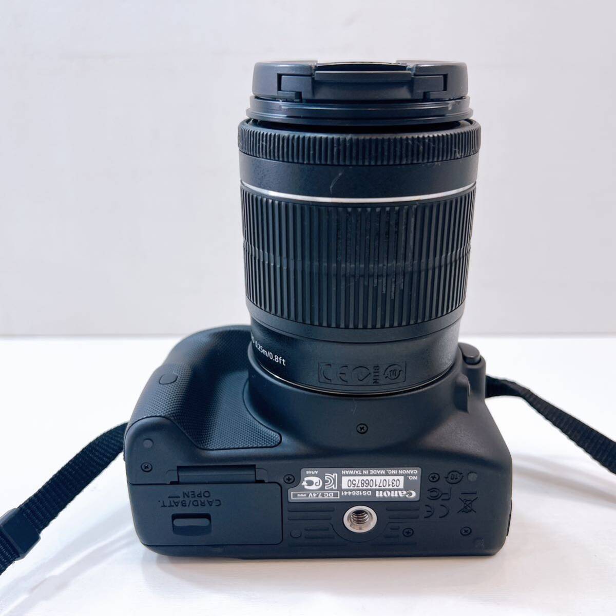 311☆中古☆ Canon EOS Kiss X7 DS126441 デジタル一眼レフカメラ EF-S 18-55mm 1:3.5-5.6 IS STM Φ58mm 三脚付き 動作確認済み 現状品_画像8