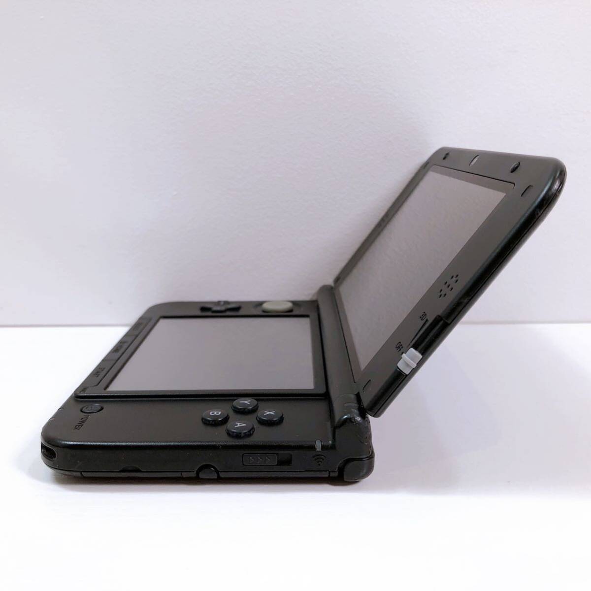 114【中古】Nintendo 3DS LL 本体 SPR-001 ニンテンドー 3DS 専用 ブラック タッチペン 充電器付き 任天堂 動作確認 初期化済み 現状品_画像5