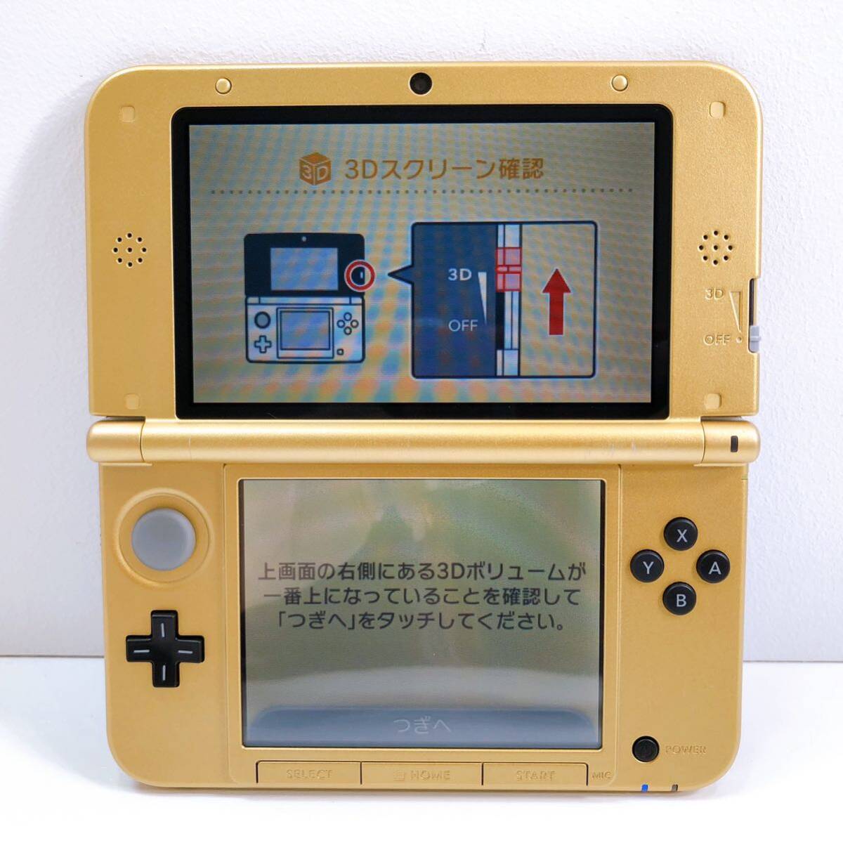 305【中古】Nintendo 3DS LL SPR-001 ゼルダの伝説 神々のトライフォース2モデル ニンテンドー 3DS LL タッチペン付き 動作確認済み 現状品の画像8